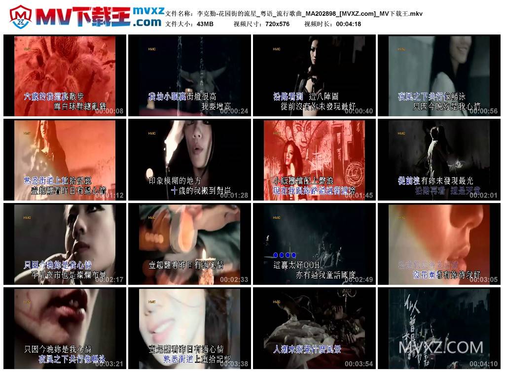 李克勤-花园街的流星_粤语_流行歌曲_MA202898